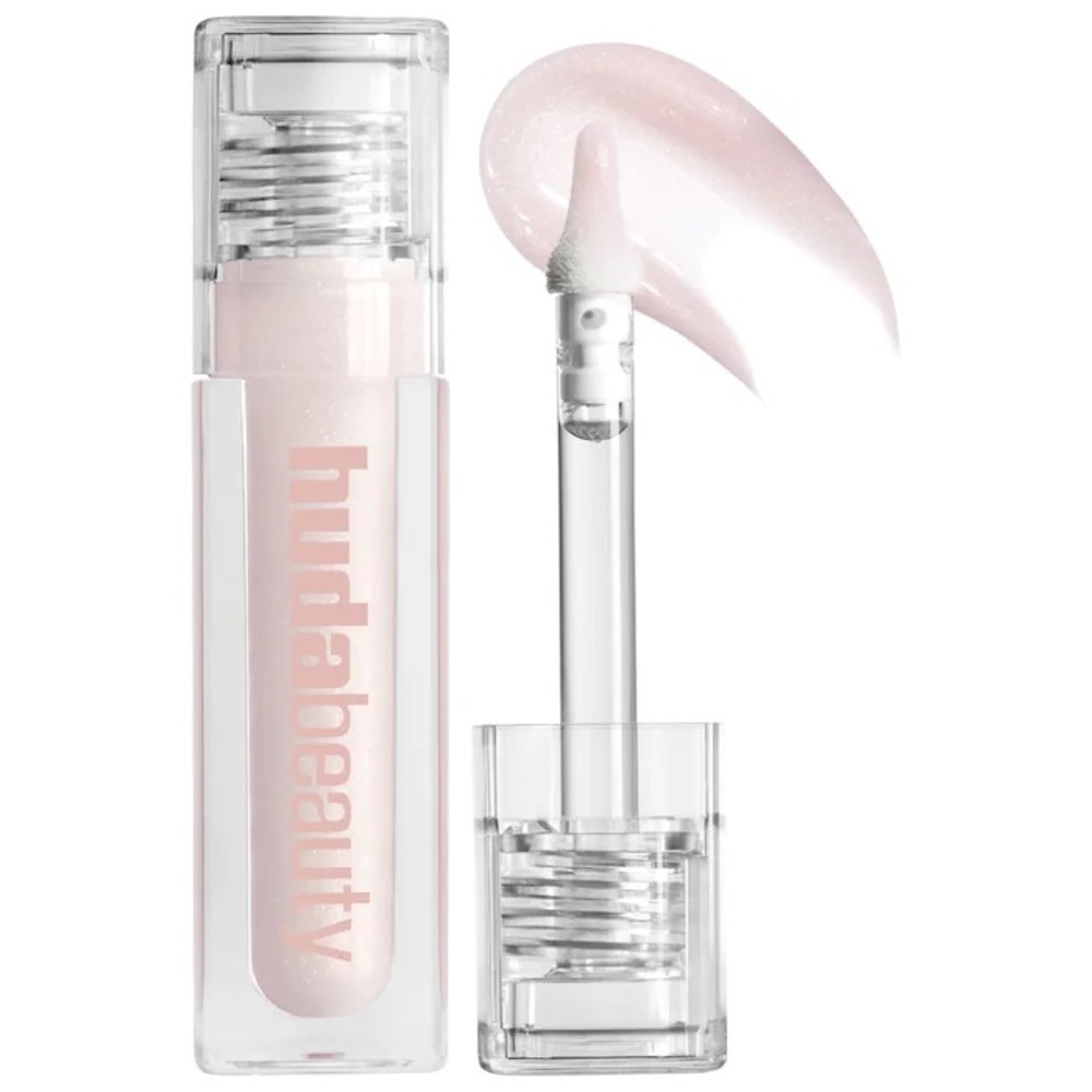 HUDA BEAUTY “SHE GLITZY” Faux Filler Shiny Non-Sticky Lip Gloss